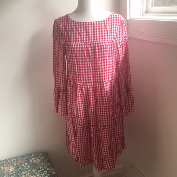 NWT - Red and White Gingham Gianna Dress by BeachLunchLounge. Small, Petite. - Picture 7 of 7